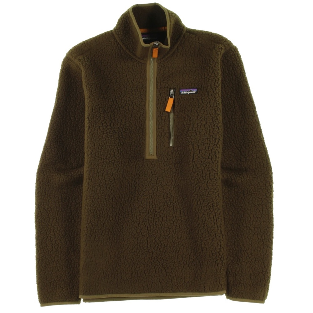 Patagonia Men Retro Pile Fleece Jacket In Sediment Brown Sz Medium-Women’s Large